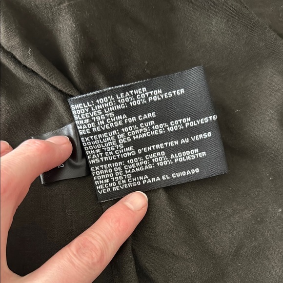 Michael Kors Brown Leather Jacket - Picture 6 of 6